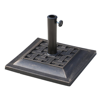 Parasol base in bronze - 9 kg, polyester resin, 38/48 mm