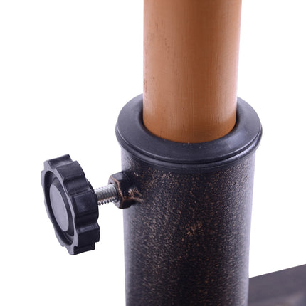 Parasol base in bronze - 9 kg, polyester resin, 38/48 mm