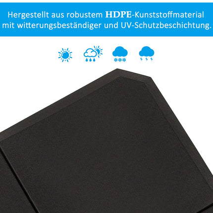 Umbrella stand weights, HDPE, fill with water or sand