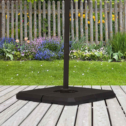 Umbrella stand weights, HDPE, fill with water or sand