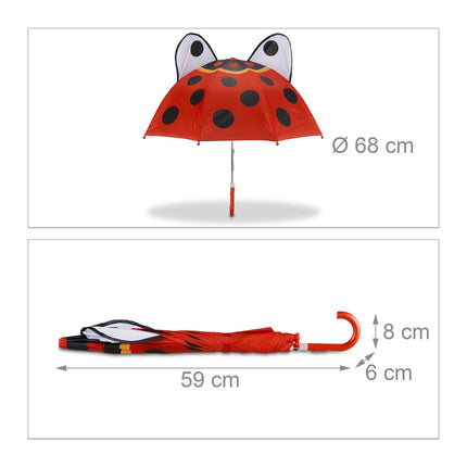 Regenschirm für Kinder mit 3D-Motiven