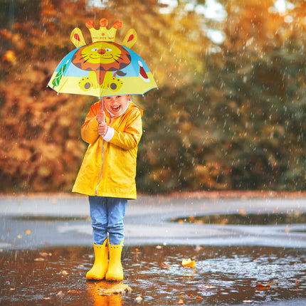Umbrella for children with 3D motifs