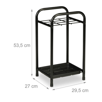 Umbrella stand with drip tray