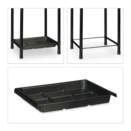 Umbrella stand with drip tray