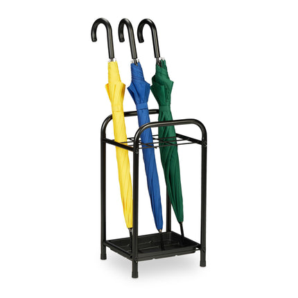 Umbrella stand with drip tray