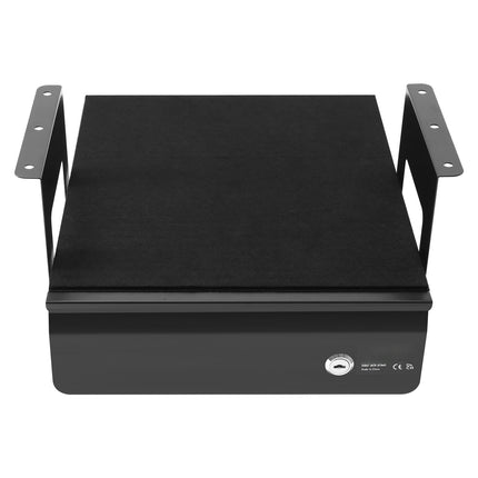 Under Desk Pull-Out Drawer, Lockable Steel, 13-Inch