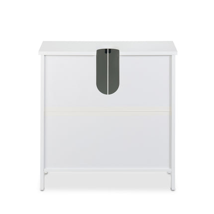 Badezimmer-Unterschrank mit Türen, Weiß MDF