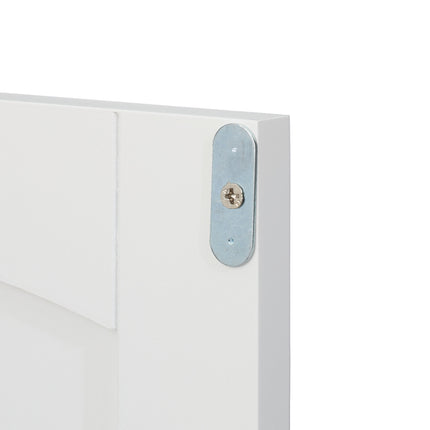 Badezimmer-Unterschrank mit Türen, Weiß MDF