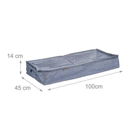 Aufbewahrungstaschen für unterm Bett, faltbar mit Reißverschluss, 3er-Pack