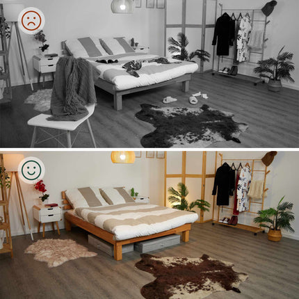 Unterbettkommode mit Deckel 2er-Set
