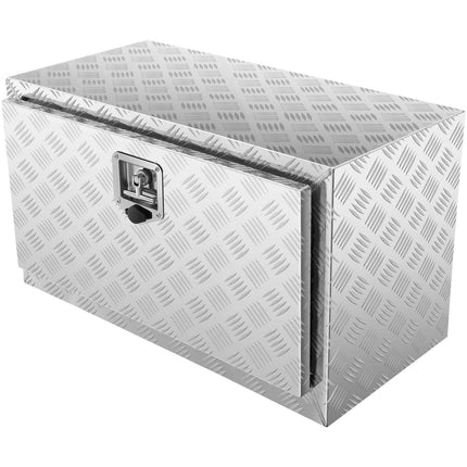 Underbody Truck Tool Box, Aluminum, 30x14x16 in, Lock
