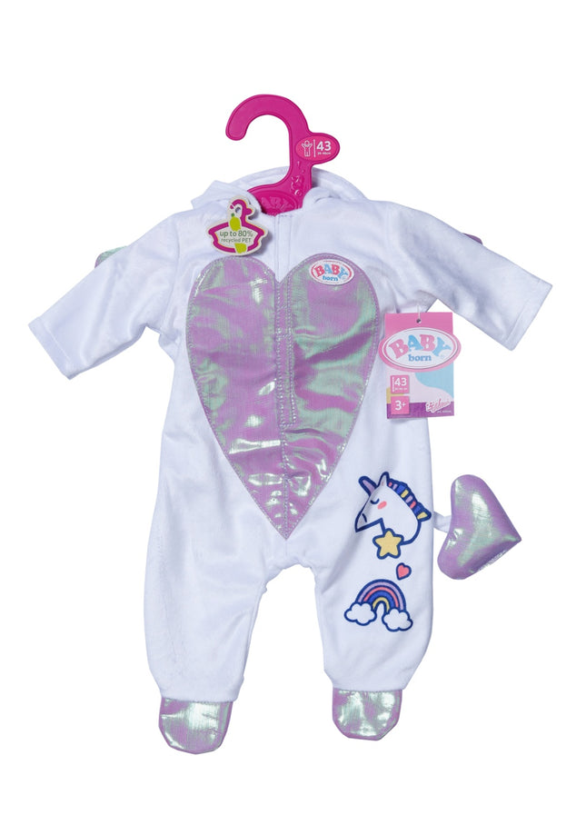 Einhorn-Baby-Body, 43cm, weicher Baumwollstoff