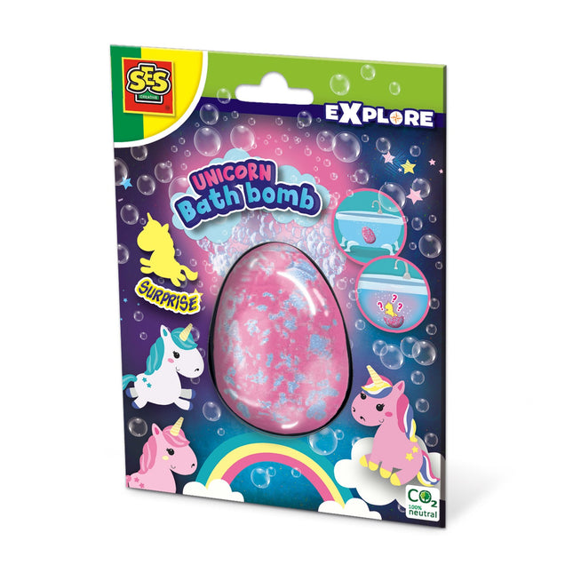 Einhorn-Badebombe mit Überraschungsspielzeug für Kinder