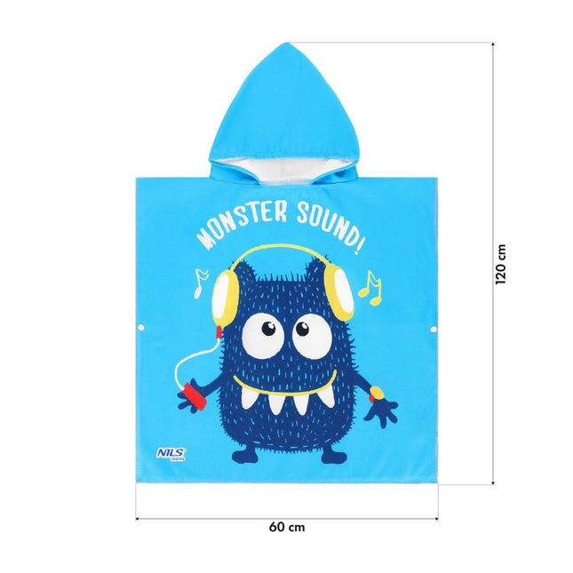 Unicorn Poncho Towel for Kids – Aqua