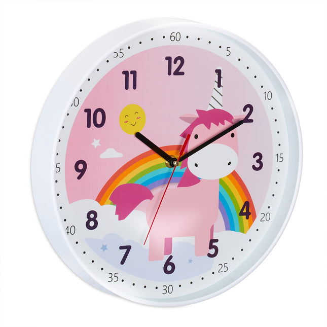 Unicorn Wall Clock with Easy-Read Numbers