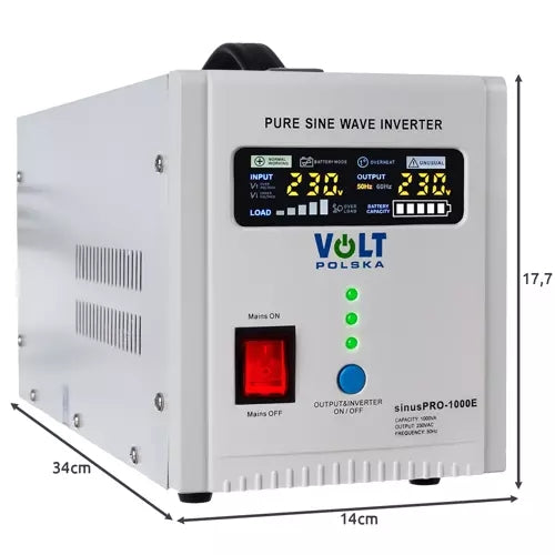 Unterbrechungsfreie Stromversorgung USV SINUS PRO 1000E 12/230V 