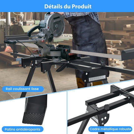 Universal Klappbarer Gehrungssägenständer, ausziehbar 150 kg