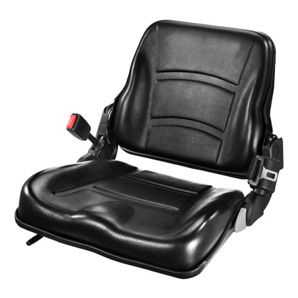 Universal Forklift Seat – Fold-Down Back, Belt, Switch