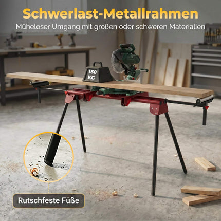 Universal Miter Saw Stand, Foldable, 150 kg Capacity