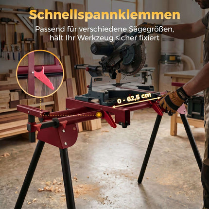 Universal Miter Saw Stand, Foldable, 150 kg Capacity