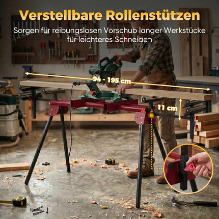 Universal Miter Saw Stand, Foldable, 150 kg Capacity