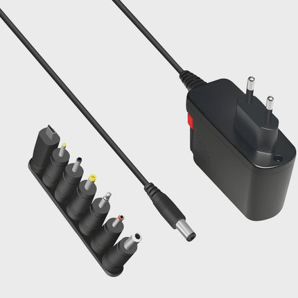 Universal Power Adapter 3-12V 24W with 7 Interchangeable Plugs