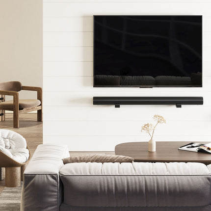 Universelle Soundbar-Wandhalterung, 90–154 mm, Schwarz