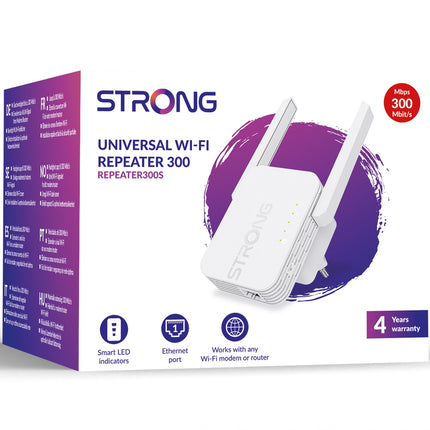 Répéteur WiFi universel 300 Mbit/s 2,4 GHz