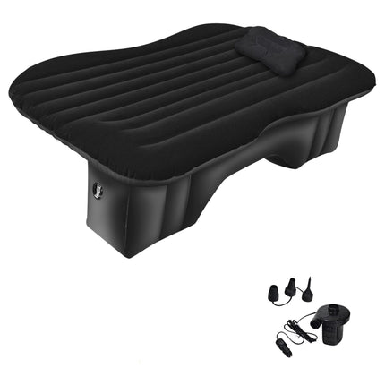 Universelle aufblasbare Luftmatratze mit elektrischer Pumpe 142x91x48cm schwarz
