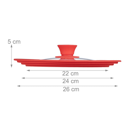 Universal pot lid 22-26 cm Silicone