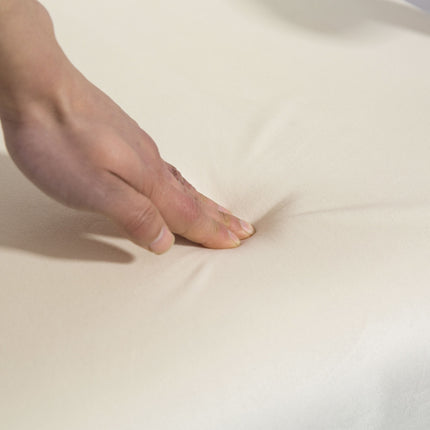 Gepolsterter Sessel, Schaumstofffüllung, Kautschukholzrahmen, cremeweiß
