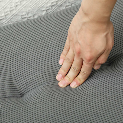 Kordbezogene Bank, 100x36x45 cm, Grau