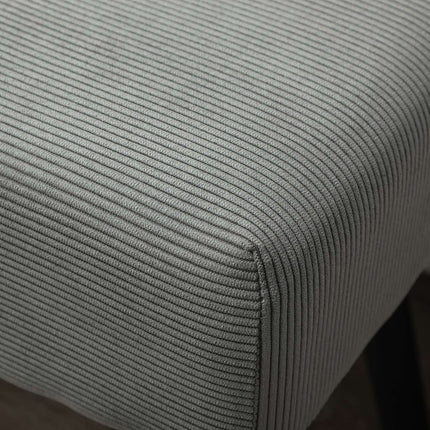 Kordbezogene Bank, 100x36x45 cm, Grau