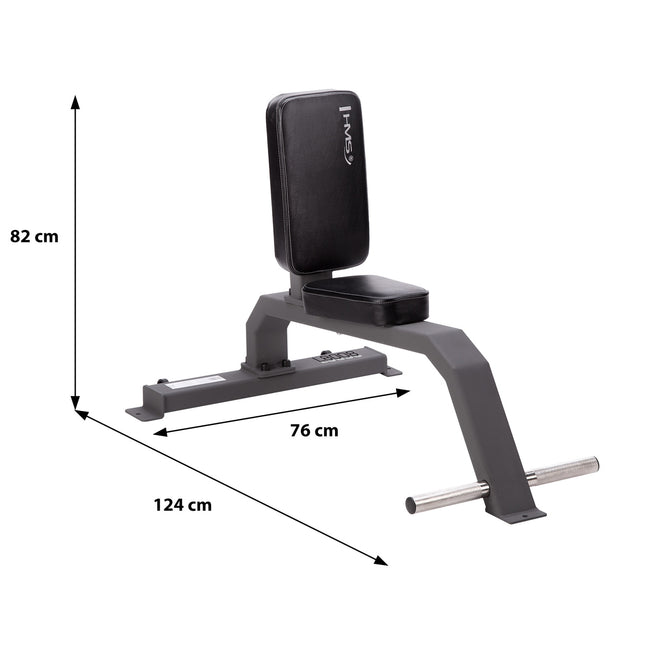 Upright Exercise Bench, Commercial Grade, Adjustable