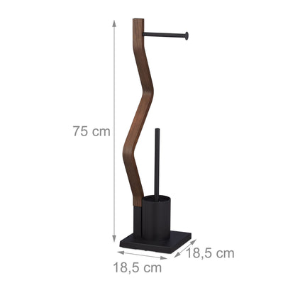 Stand-WC-Set in Schwarz
