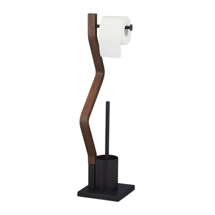 Stand-WC-Set in Schwarz