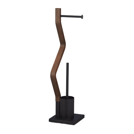 Stand-WC-Set in Schwarz