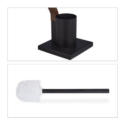 Stand-WC-Set in Schwarz