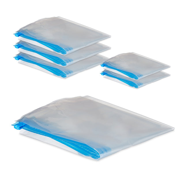 Vakuum-Aufbewahrungsbeutel – 6er-Pack, platzsparend, reisefreundlich