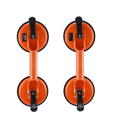 Vacuum Suction Cup Lifter 2-Pack, 4.7 In, Aluminum Handle