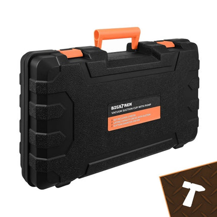 Vakuum-Saugnapf-Set mit Pumpe, 200kg Tragkraft, 2 St.