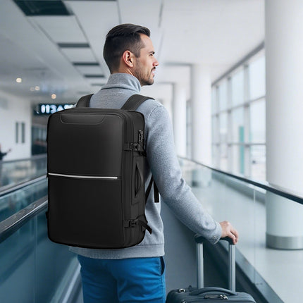 Vacuum Travel Backpack 80L, Compression With Pump, TSA Lock