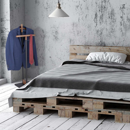Valet Stand for Clothes – Steel & Beech Wood