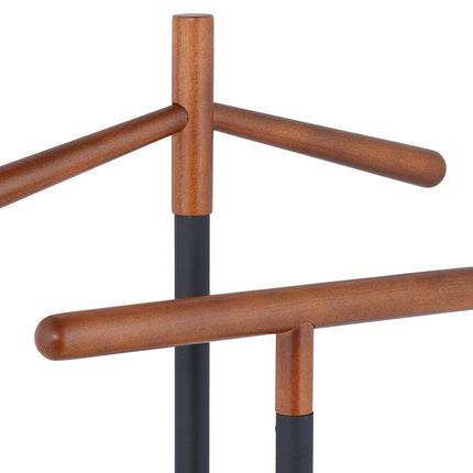 Valet Stand for Clothes – Steel & Beech Wood