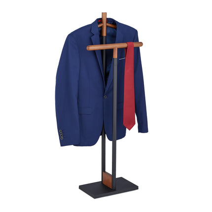 Valet Stand for Clothes – Steel & Beech Wood