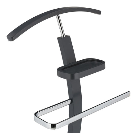Valet Suit Stand with Hanger and Accessory Shelf