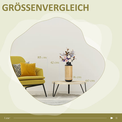 Blumenvase aus Metall, rutschfest, Landhausstil, 42 cm