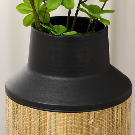 Blumenvase aus Metall, rutschfest, Landhausstil, 42 cm