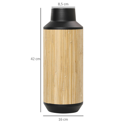 Blumenvase aus Metall, rutschfest, Landhausstil, 42 cm