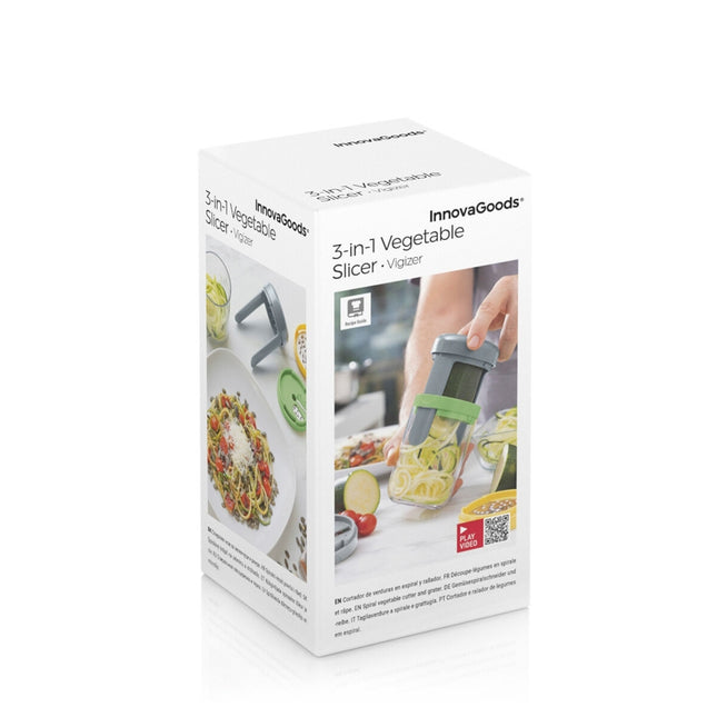 Gemüsespiralschneider und -reibe mit Rezepten Vigizer InnovaGoods
